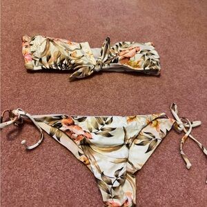 American Eagle Outfitters Tropical Print Bikini